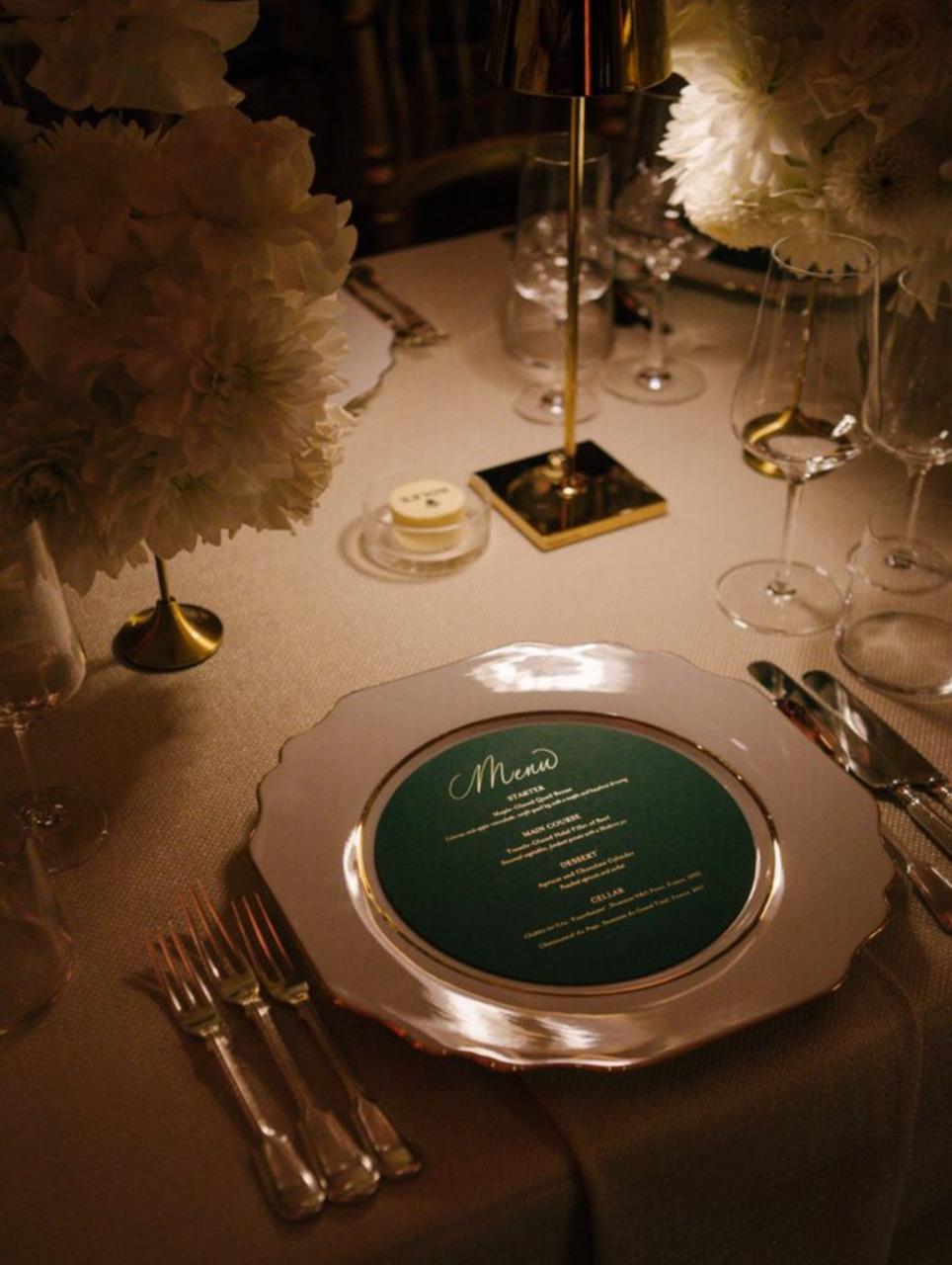 Elegantly staged event space